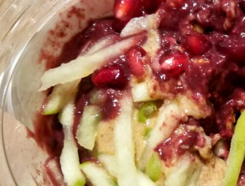 pomegranates breakfast cup