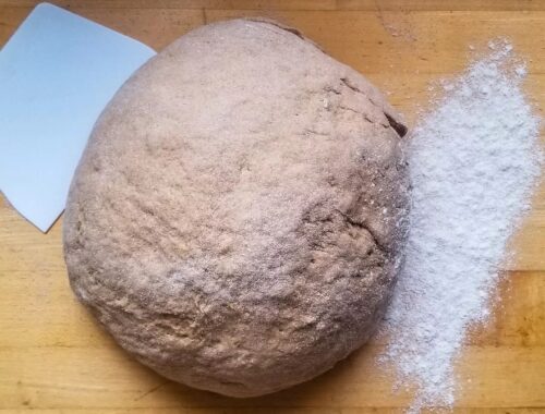 honey molasses bread round dough